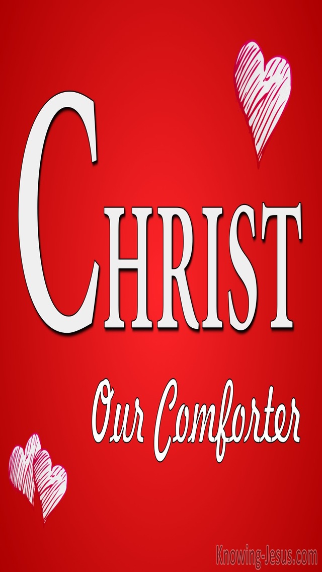John 14:16 Christ Our Comforter (devotional) (red)